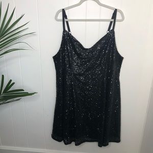 COPY - Torrid Sequined Spaghetti Strap Dress